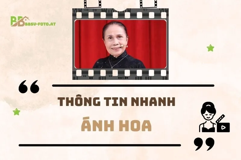 Thông tin nhanh diễn viên Ánh Hoa