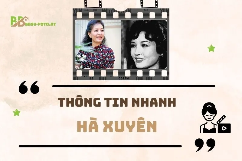 Thông tin nhanh về diễn viên Hà Xuyên