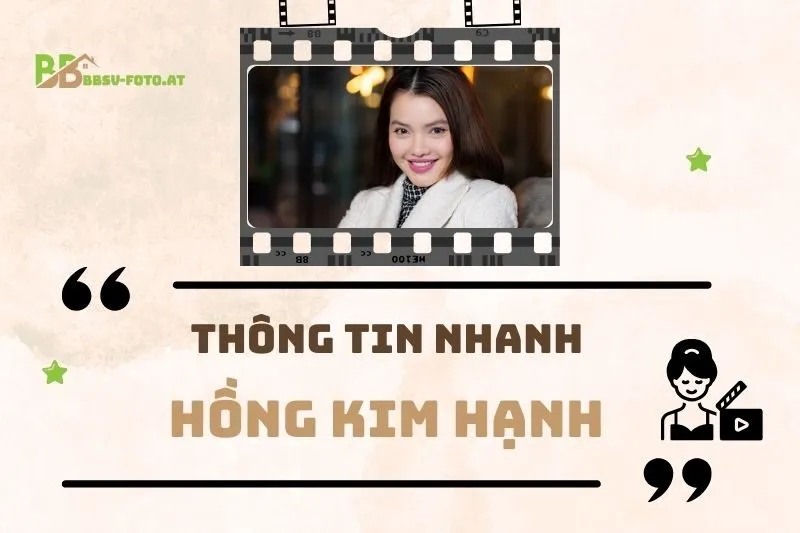 Thông tin nhanh về diễn viên Hồng Kim Hạnh