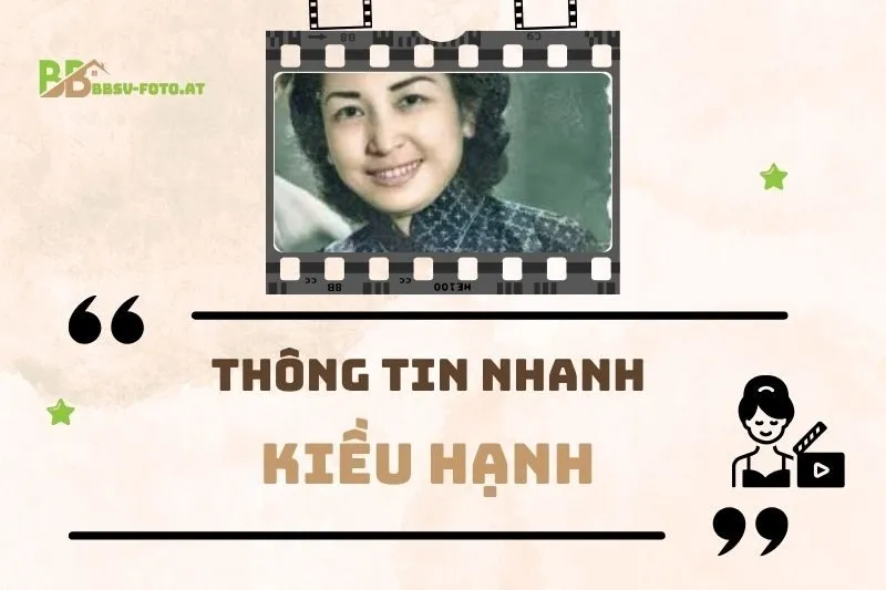 Thông tin nhanh về diễn viên Kiều Hạnh