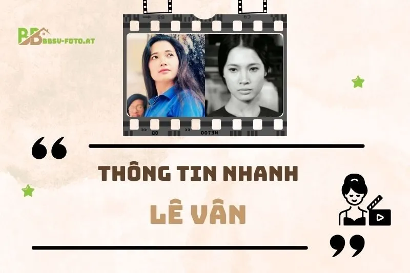 Thông tin nhanh về diễn viên Lê Vân