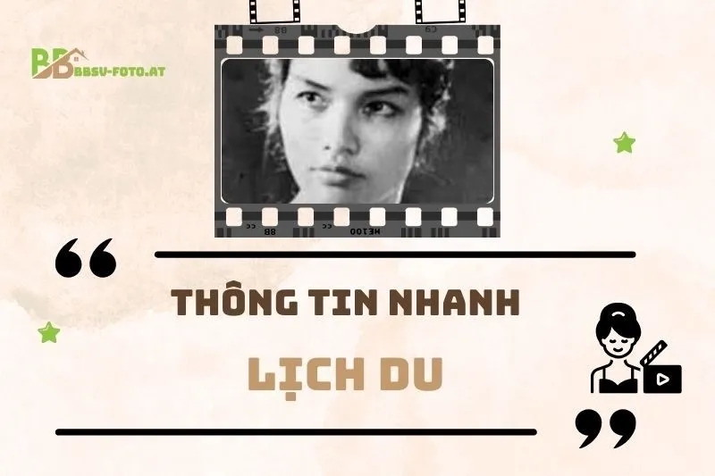 Thông tin nhanh về diễn viên Lịch Du