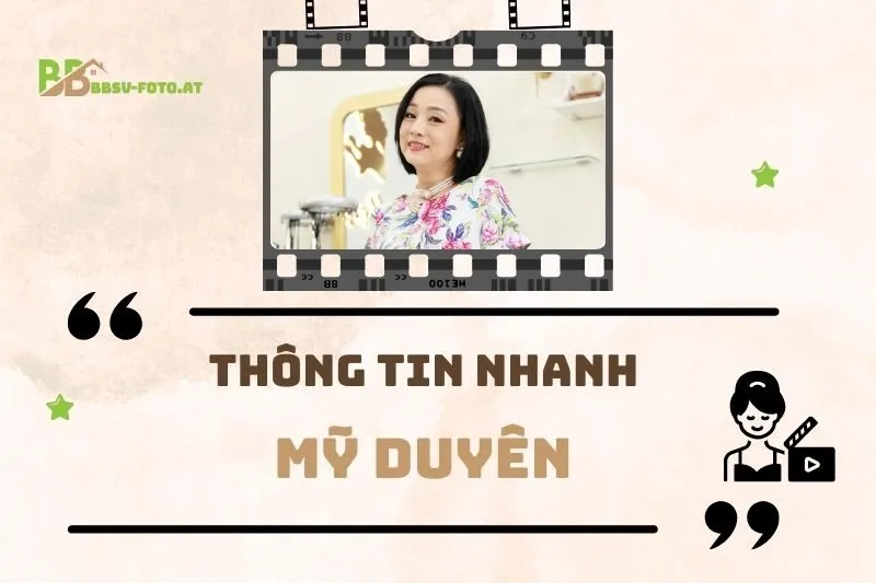 Thông tin nhanh về diễn viên Mỹ Duyên