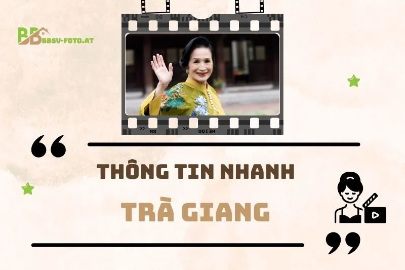 Thông tin nhanh về diễn viên Trà Giang